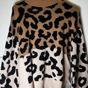 Nine West Cheetah Sweater